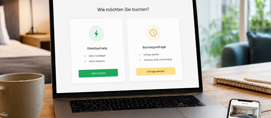 Direktbuchung oder Buchungsanfrage – was ist der Unterschied?