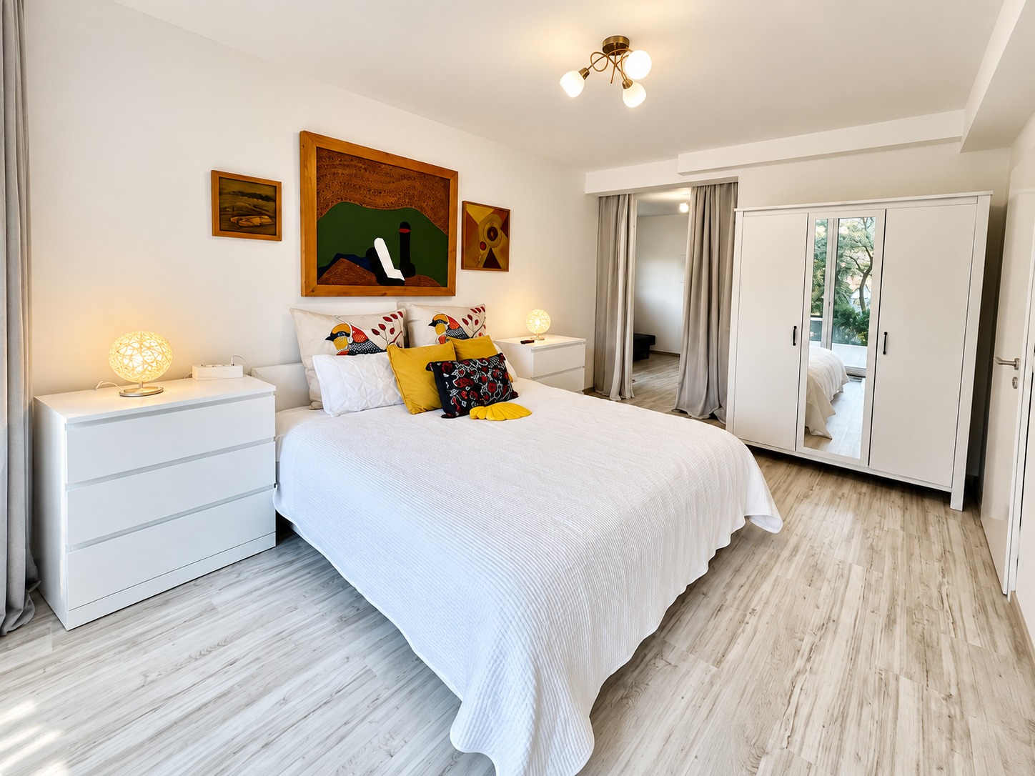 One Bedroom Apartment - mit Balkon und Gartenblick